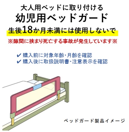第141号 幼児用ベッドガードのSG基準改正（警告表示をより分かり 